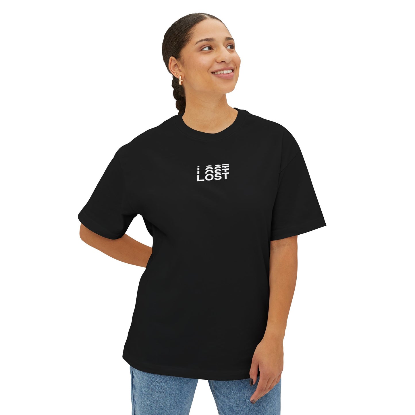 unisex motivational streetwear t-shirt styled for men and women – Lost Drip summer drop black