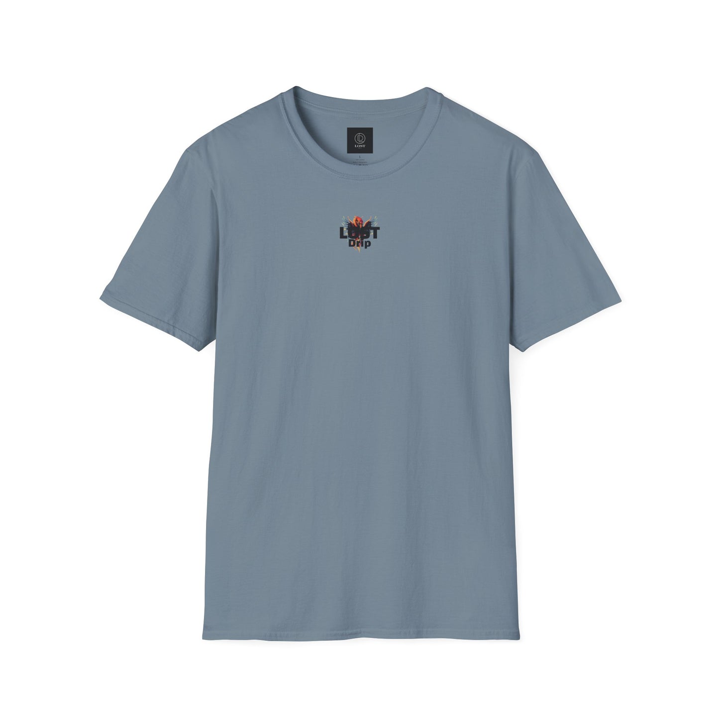 Lightweight unisex tee with fire design – Lost Drip summer shirt for men and women