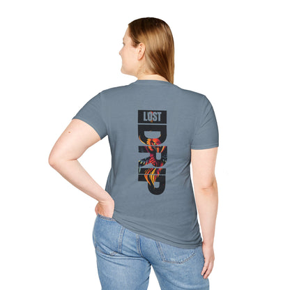 Plus Size Breathable summer t-shirt for men and women – Lost Drip unisex flame design