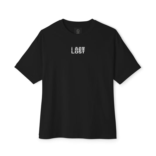 Minimalist front of black motivational t-shirt for men and women – Lost Drip graphic tee